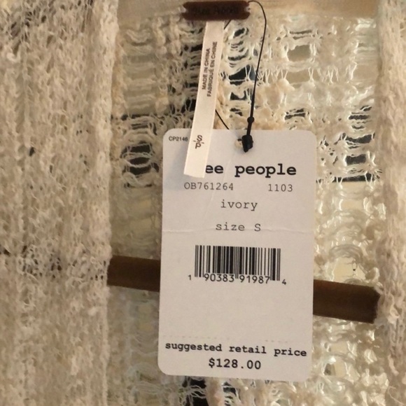 Gifted! Free People Ivory Sweater 😇 - Picture 6 of 6